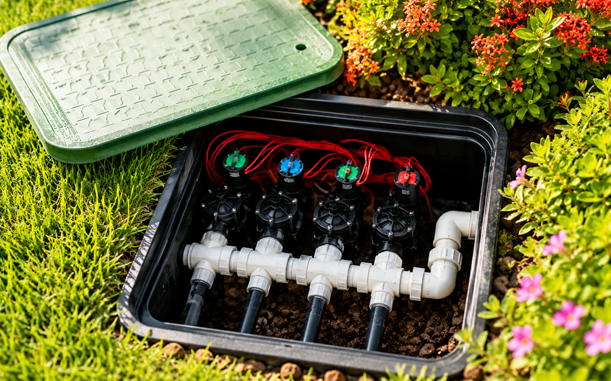 Solenoid valve manifold and valve boxes