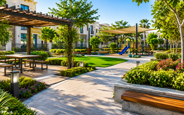 Community gardens and common structures development