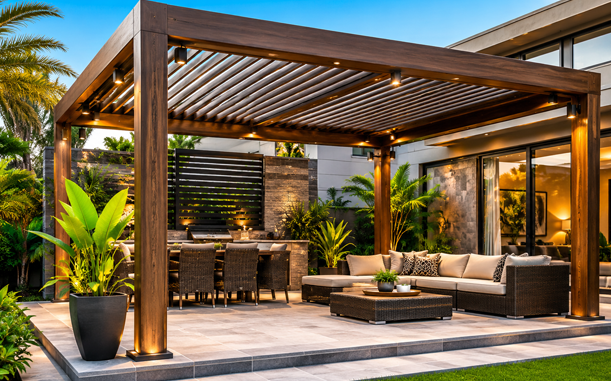 Pergolas & Shade Structures details by Hornbill Landscaping