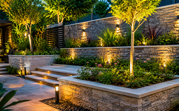 Retaining Walls & Raised Planters by Hornbill Landscaping