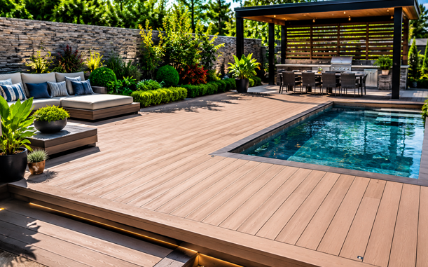 Decking & Composite Surfaces details by Hornbill Landscaping