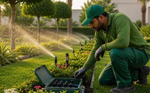Irrigation system check and maintenance